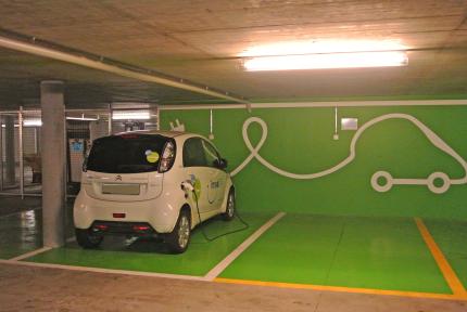 Places bornes électriques