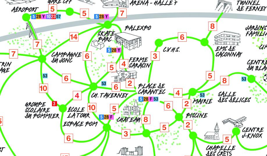 Carte temps de parcours 2016