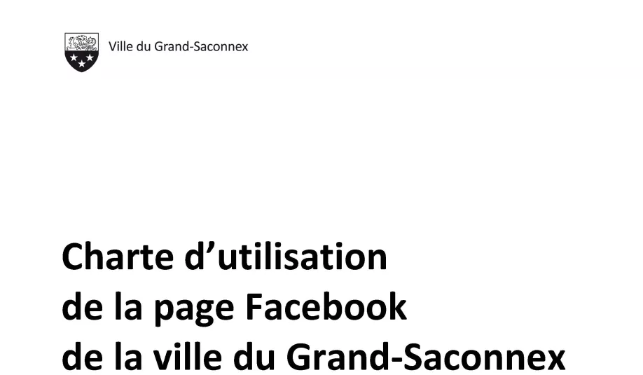 Charte d'utilisation Facebook
